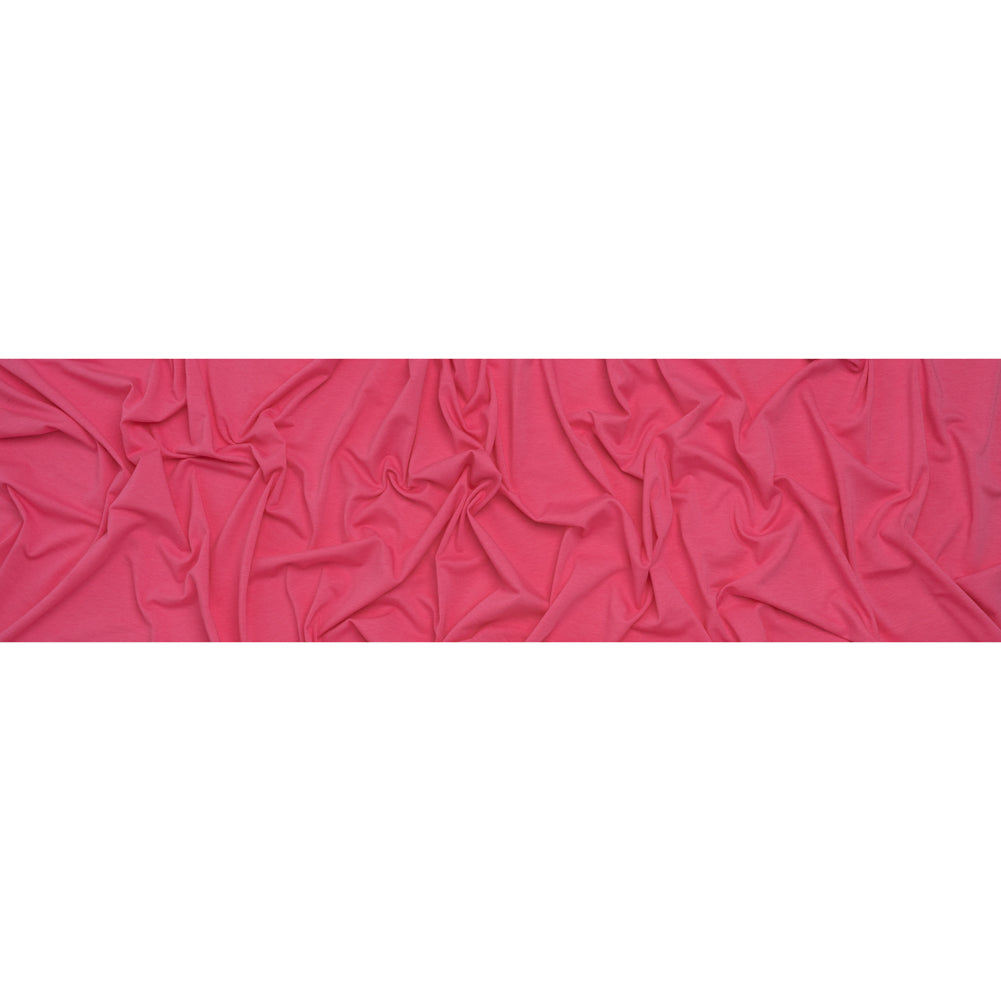 Stretch Cotton and Modal Jersey - Bright Pink - Deadstock - Full Stretch Cotton and Modal Jersey - Bright Pink - Deadstock - Full