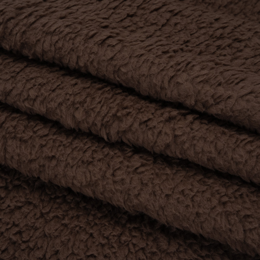 Double Faced Faux Shearling Fur - Mushroom Brown - Deadstock Double Faced Faux Shearling Fur - Mushroom Brown - Deadstock