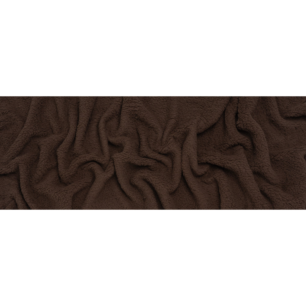 Double Faced Faux Shearling Fur - Mushroom Brown - Deadstock Double Faced Faux Shearling Fur - Mushroom Brown - Deadstock