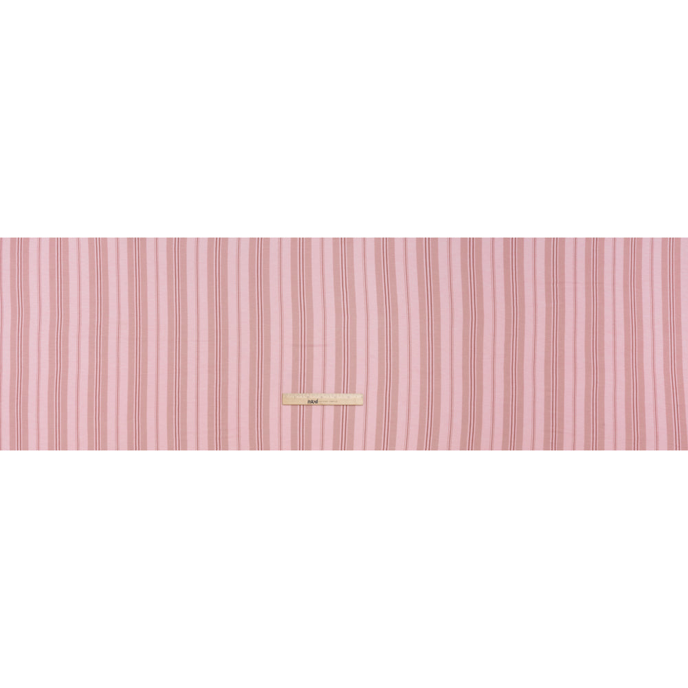 Stretch Rayon Jersey Print - Light Pink and Mauve Stripes - Deadstock Stretch Rayon Jersey Print - Light Pink and Mauve Stripes - Deadstock