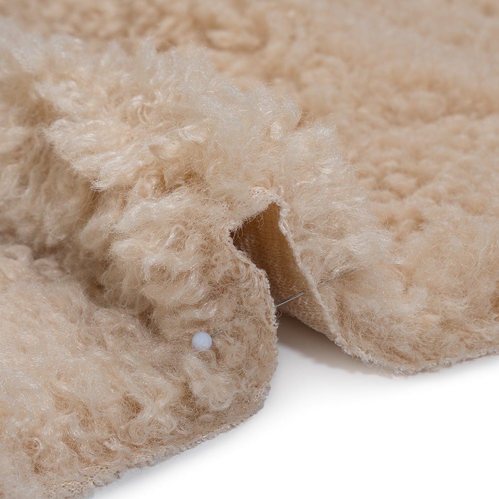 High Pile Faux Shearling Fur - Ecru - Deadstock High Pile Faux Shearling Fur - Ecru - Deadstock