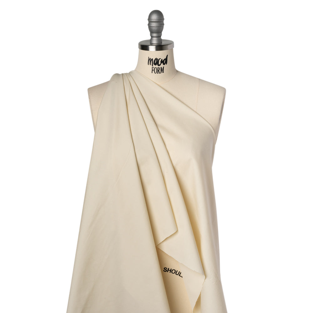 Stretch Cotton Shirting - Alabaster - Deadstock Stretch Cotton Shirting - Alabaster - Deadstock