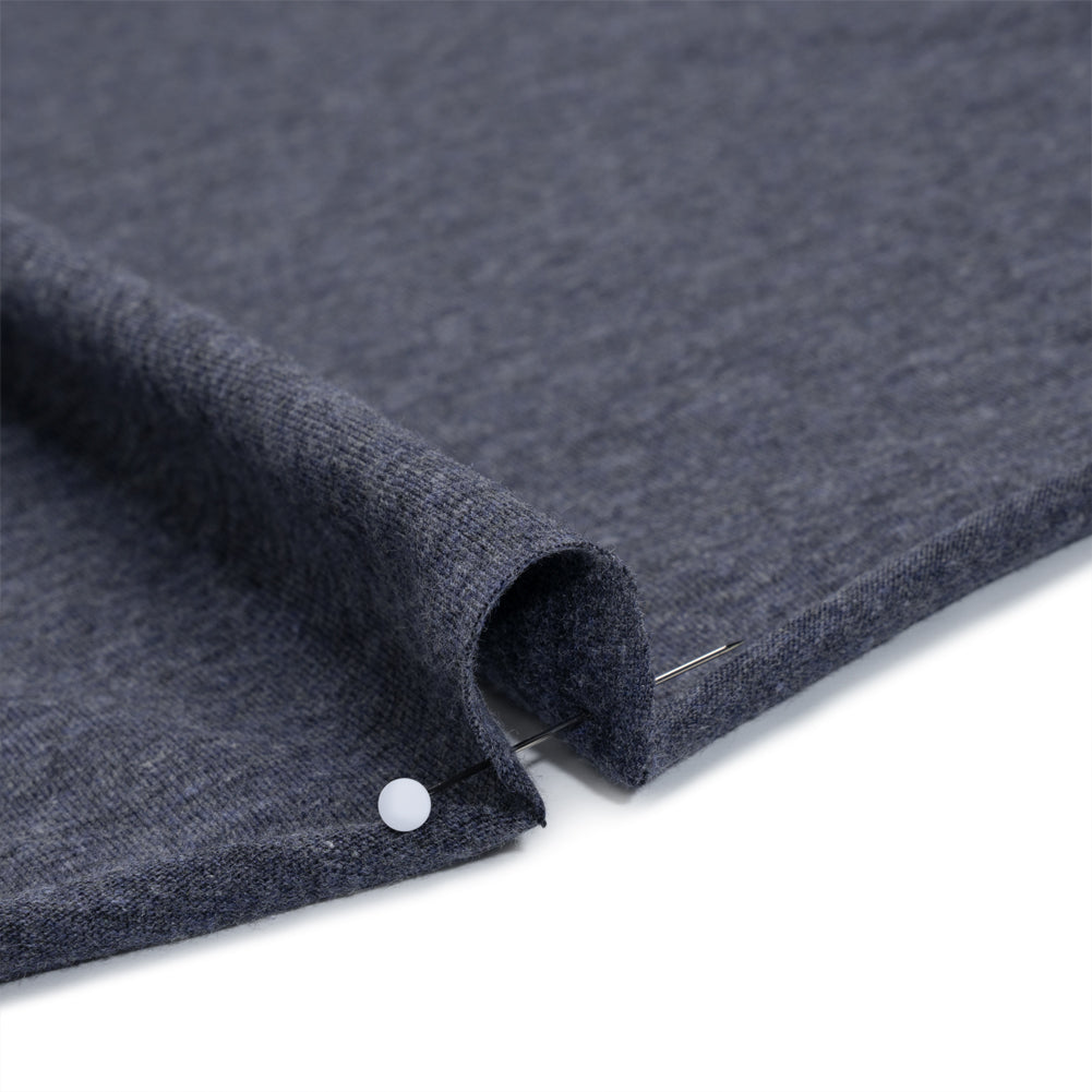 Cotton and Rayon Jersey - Heathered Navy - Deadstock Cotton and Rayon Jersey - Heathered Navy - Deadstock