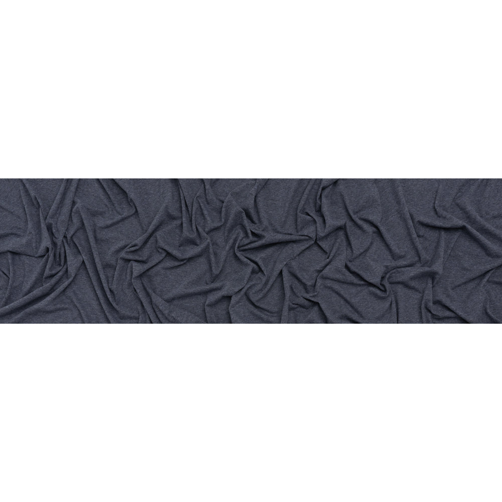 Cotton and Rayon Jersey - Heathered Navy - Deadstock Cotton and Rayon Jersey - Heathered Navy - Deadstock