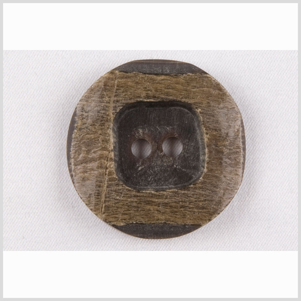 Black/Natural Horn Coat Button - 44L/28mm Black/Natural Horn Coat Button - 44L/28mm