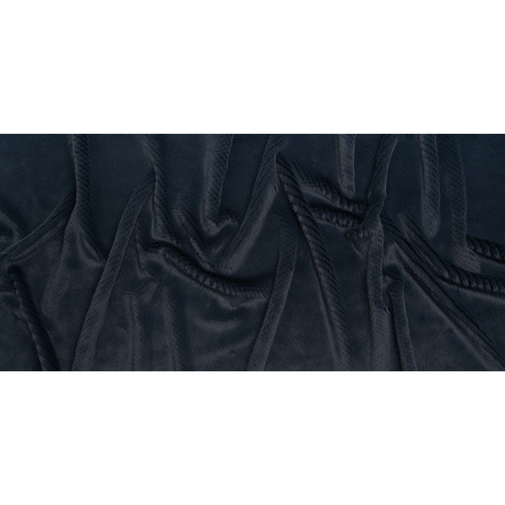 Medium Pile Recycled Polyester Faux Fur - Dark Teal Diamonds Texture Medium Pile Recycled Polyester Faux Fur - Dark Teal Diamonds Texture