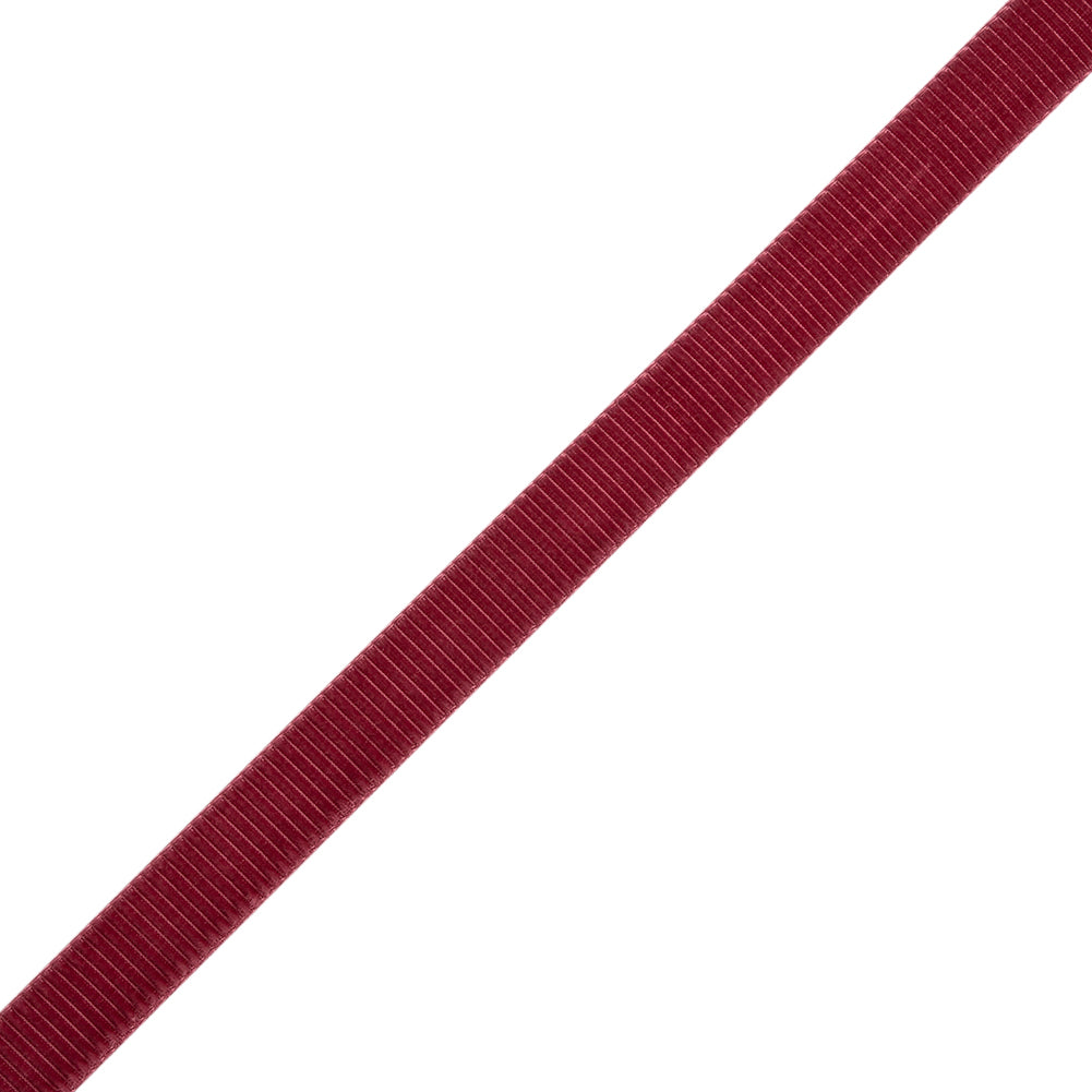 Grosgrain Ribbed Velvet Ribbon Trim Made in Italy - 0.375" - Old Rose Grosgrain Ribbed Velvet Ribbon Trim Made in Italy - 0.375" - Old Rose