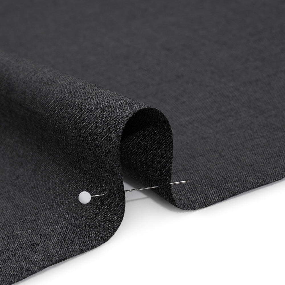 Tropical Wool Blend Suiting - Heathered Gray - Deadstock Tropical Wool Blend Suiting - Heathered Gray - Deadstock