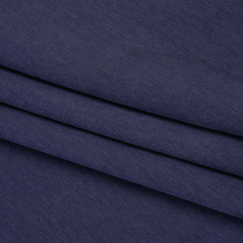 Polyester Peachskin - Denim Blue - Deadstock Polyester Peachskin - Denim Blue - Deadstock