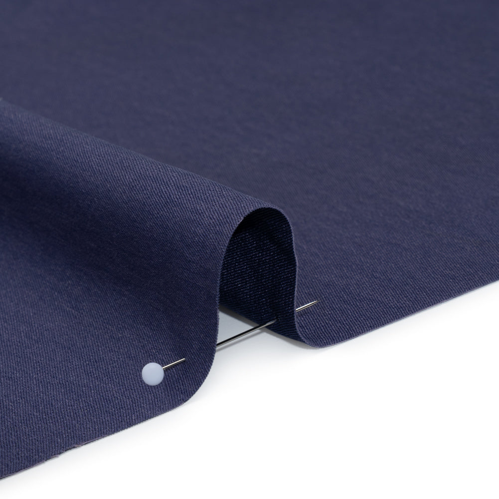 Polyester Peachskin - Denim Blue - Deadstock Polyester Peachskin - Denim Blue - Deadstock