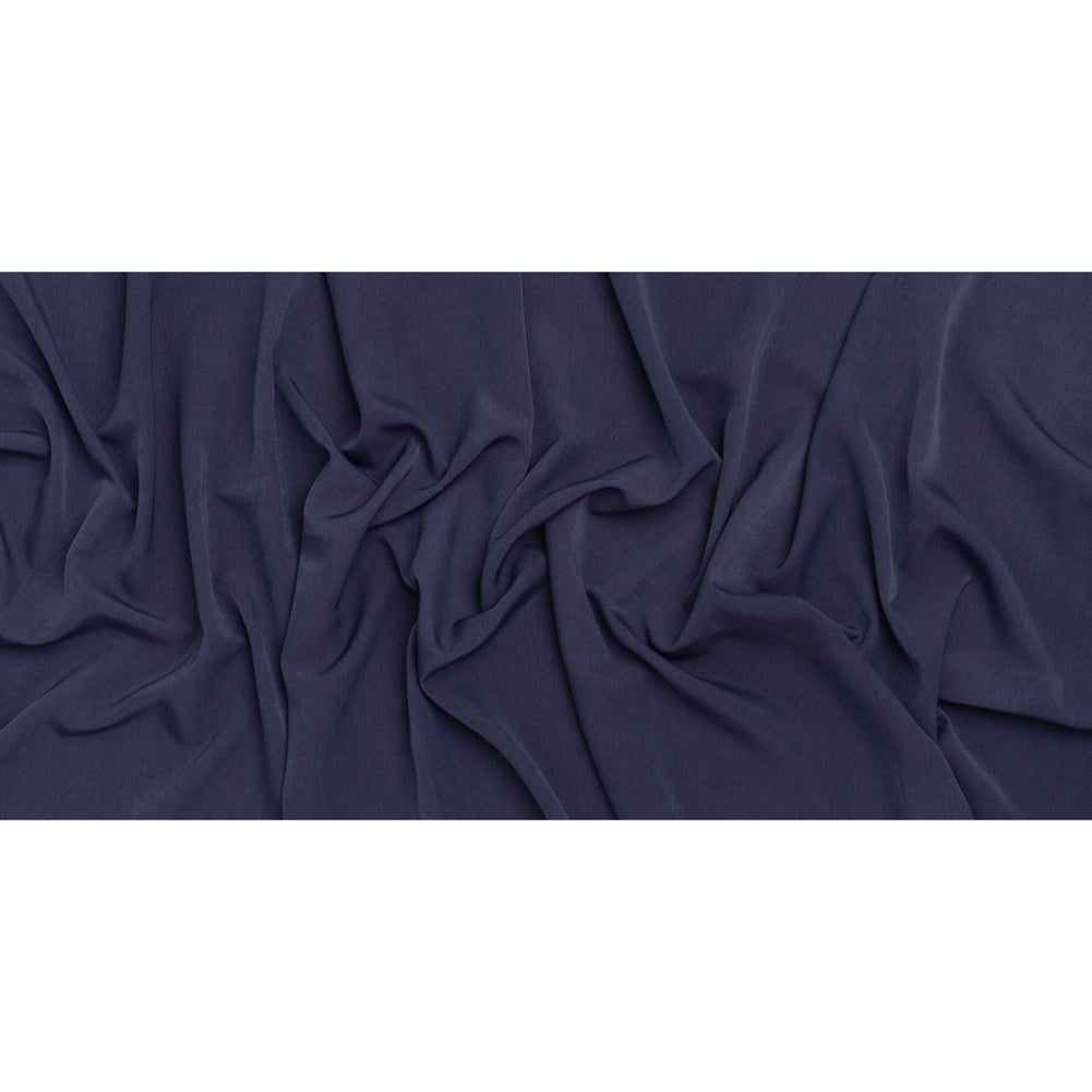 Polyester Peachskin - Denim Blue - Deadstock Polyester Peachskin - Denim Blue - Deadstock