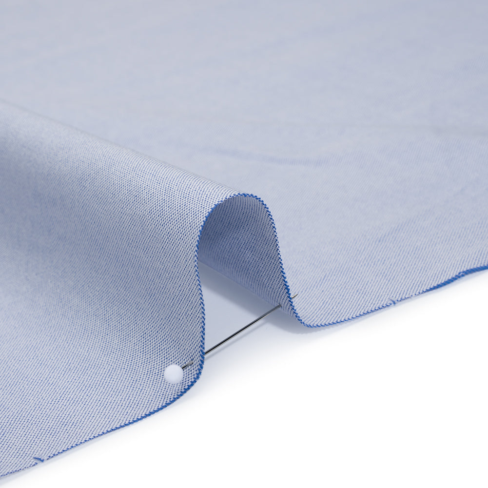 Cotton Oxford Shirting - Nautical Blue and White - Deadstock Cotton Oxford Shirting - Nautical Blue and White - Deadstock