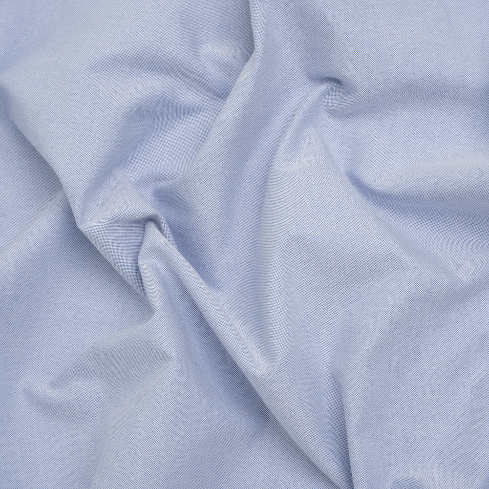 Cotton Oxford Shirting - Nautical Blue and White - Deadstock Cotton Oxford Shirting - Nautical Blue and White - Deadstock