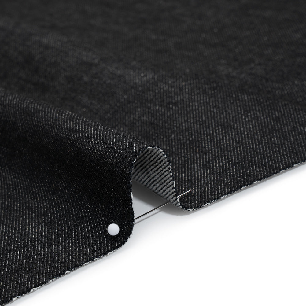 Preshrunk Heavyweight Cotton Denim Made in Italy - Dark Indigo - Deadstock Detail Preshrunk Heavyweight Cotton Denim Made in Italy - Dark Indigo - Deadstock Detail