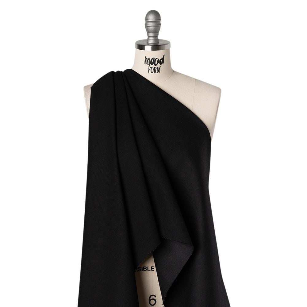 Stretch Cotton Denim - Black - Deadstock Drape Stretch Cotton Denim - Black - Deadstock Drape