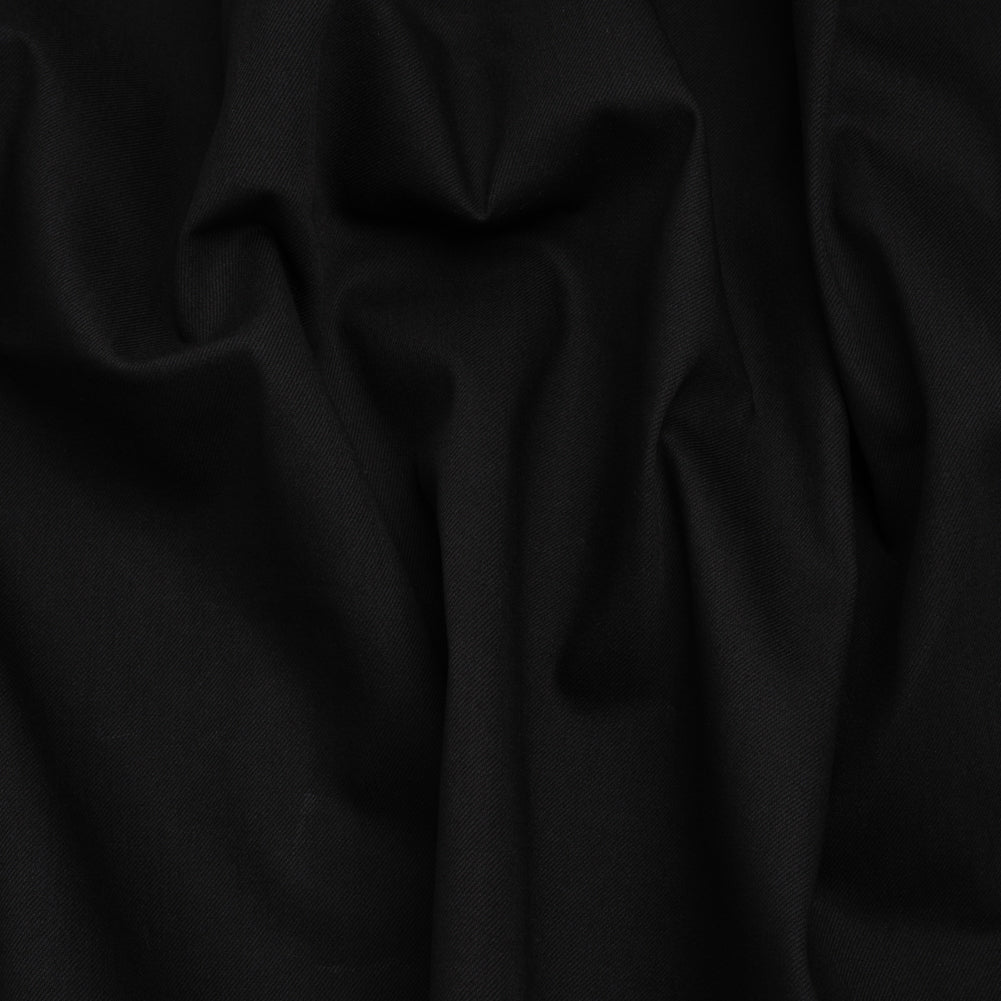 Stretch Cotton Blend Denim - Black - Deadstock Stretch Cotton Blend Denim - Black - Deadstock