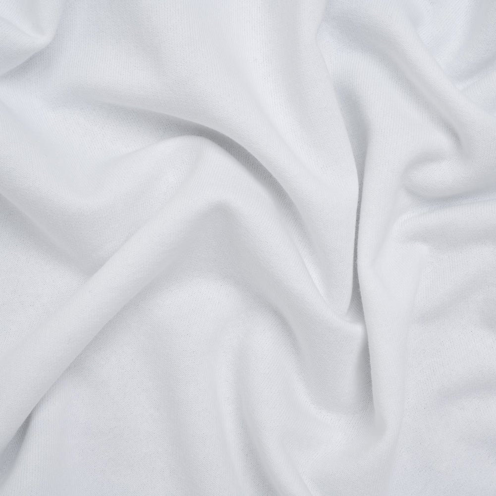 Cotton Sweatshirt Fleece - White - Deadstock Cotton Sweatshirt Fleece - White - Deadstock