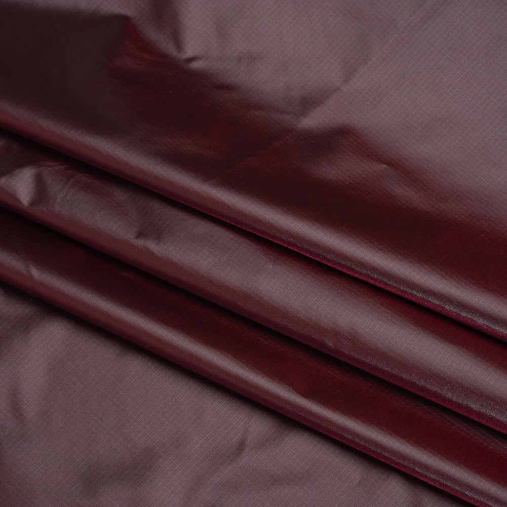 Lightweight Nylon Ripstop - Bordeaux - Deadstock Lightweight Nylon Ripstop - Bordeaux - Deadstock