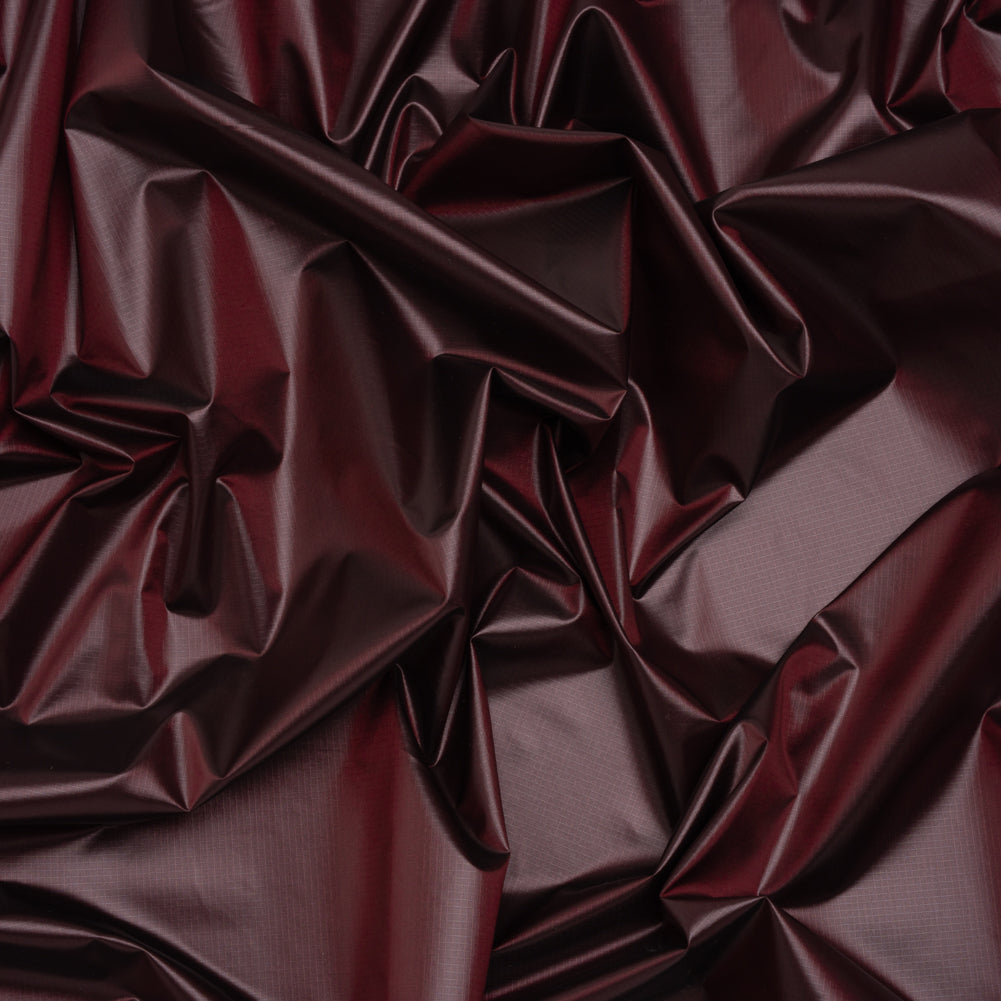 Lightweight Nylon Ripstop - Bordeaux - Deadstock Lightweight Nylon Ripstop - Bordeaux - Deadstock