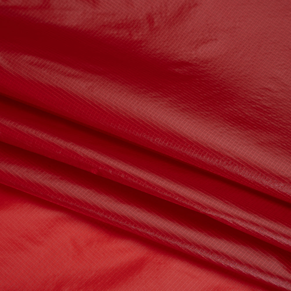Lightweight Nylon Ripstop - Red - Deadstock Lightweight Nylon Ripstop - Red - Deadstock