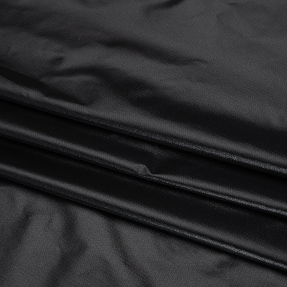Lightweight Nylon Ripstop - Carbon - Deadstock Lightweight Nylon Ripstop - Carbon - Deadstock