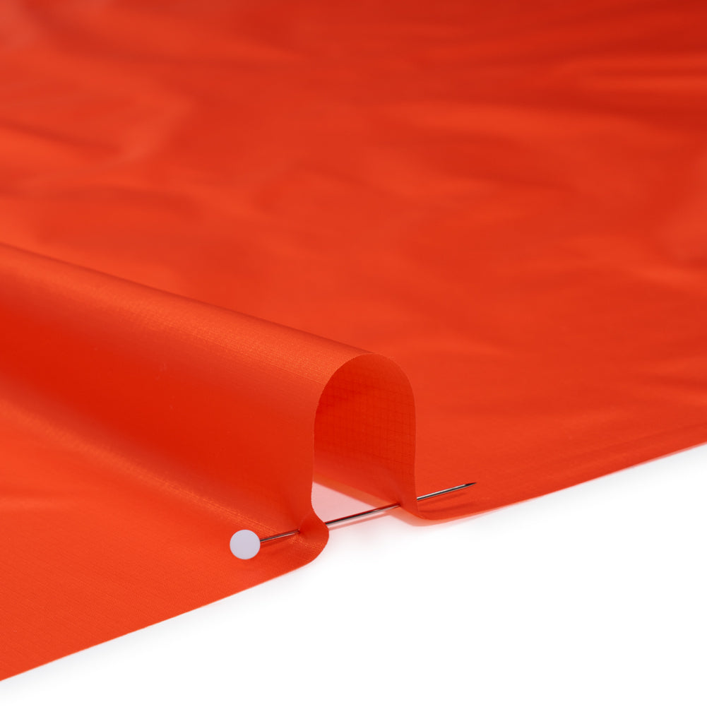 Lightweight Nylon Ripstop - Orange - Deadstock Lightweight Nylon Ripstop - Orange - Deadstock