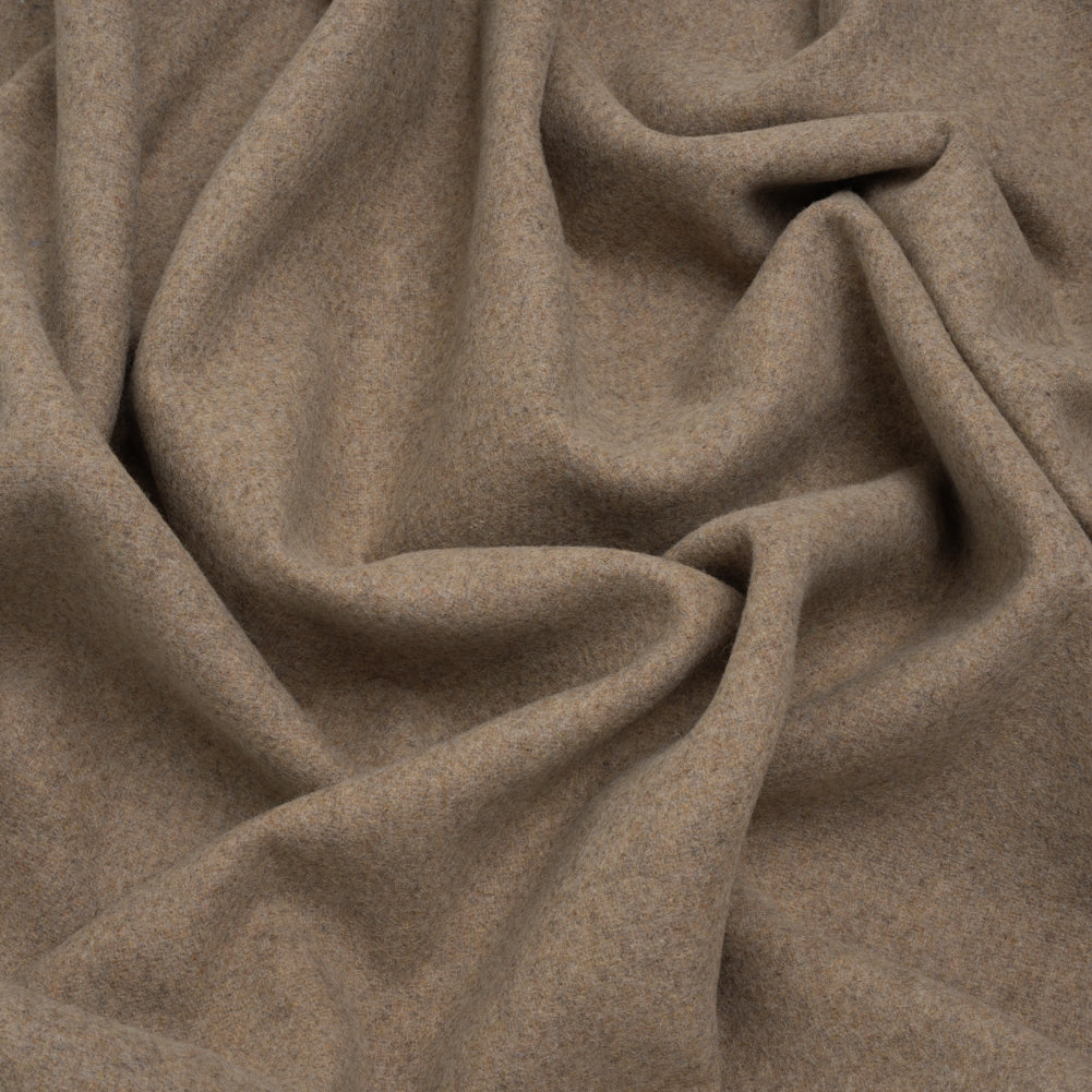 Recycled Brushed Wool Blend Twill Coating - Walnut Brown - Made in Italy - Maeve Collection Recycled Brushed Wool Blend Twill Coating - Walnut Brown - Made in Italy - Maeve Collection