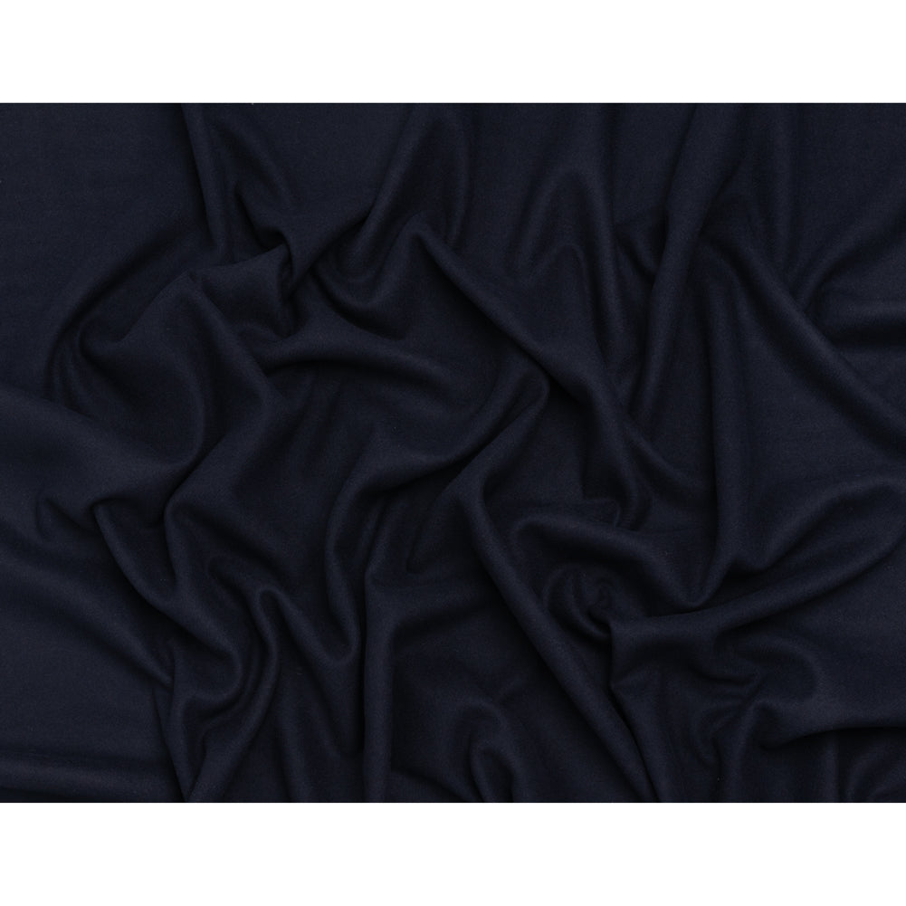 Recycled Brushed Wool Blend Twill Coating - Midnight Blue - Made in Italy - Maeve Collection - Full Recycled Brushed Wool Blend Twill Coating - Midnight Blue - Made in Italy - Maeve Collection - Full
