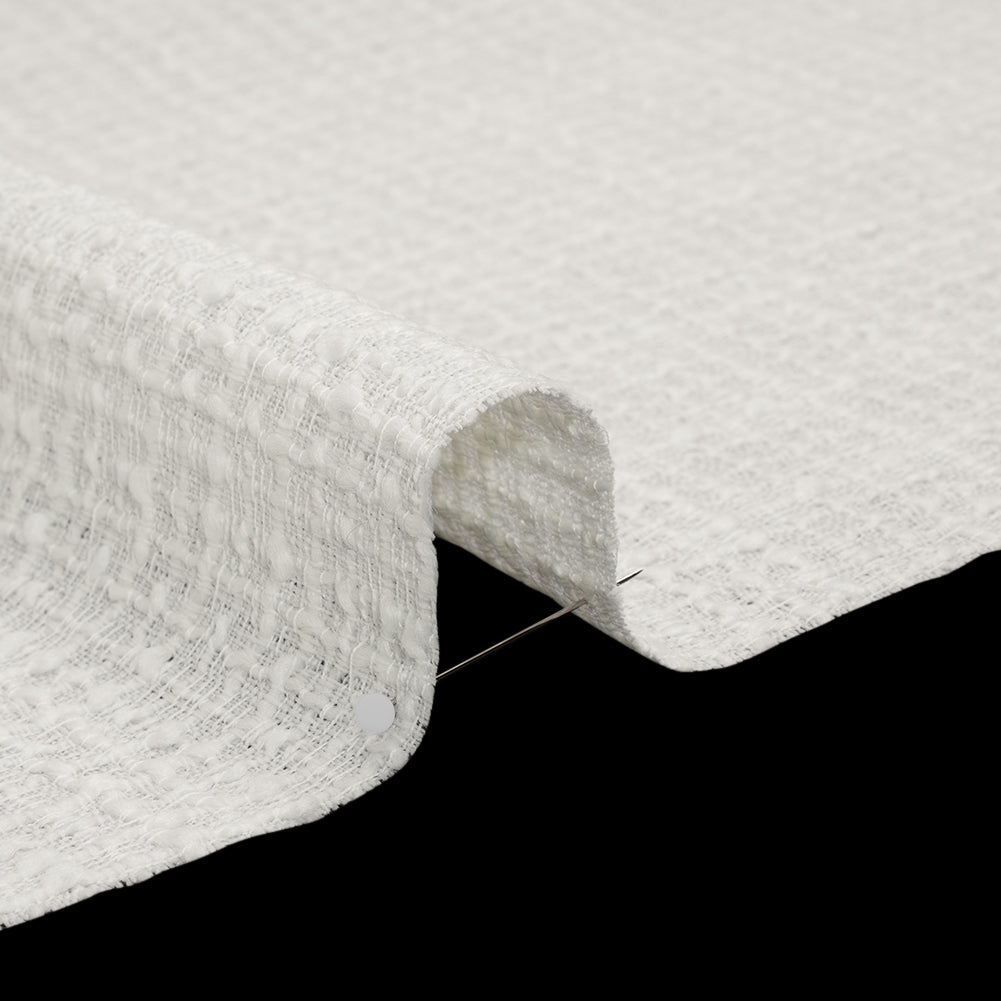 Wool Blend Boucle Made in Italy - Off White Wool Blend Boucle Made in Italy - Off White
