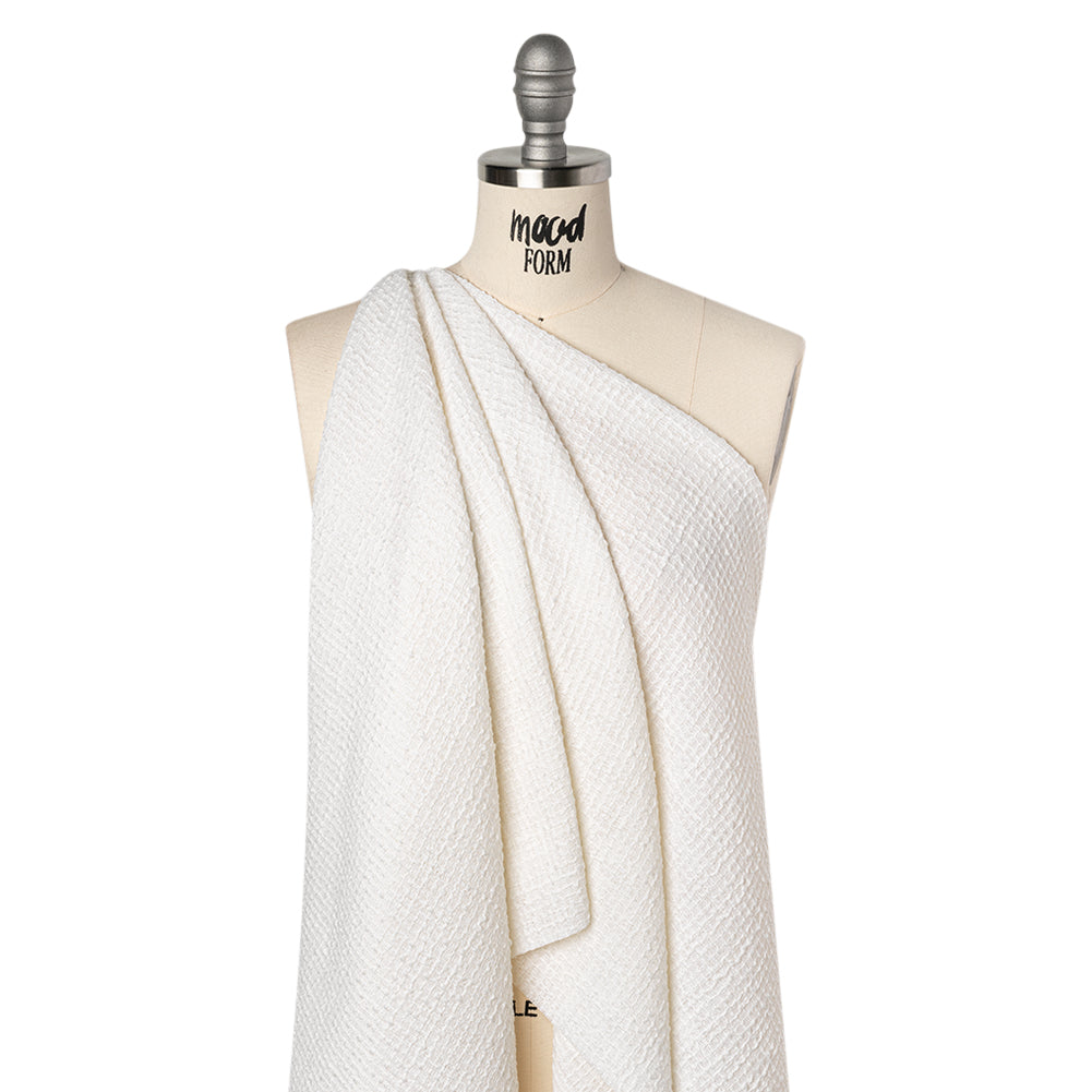 Wool Blend Boucle Made in Italy - Off White Wool Blend Boucle Made in Italy - Off White