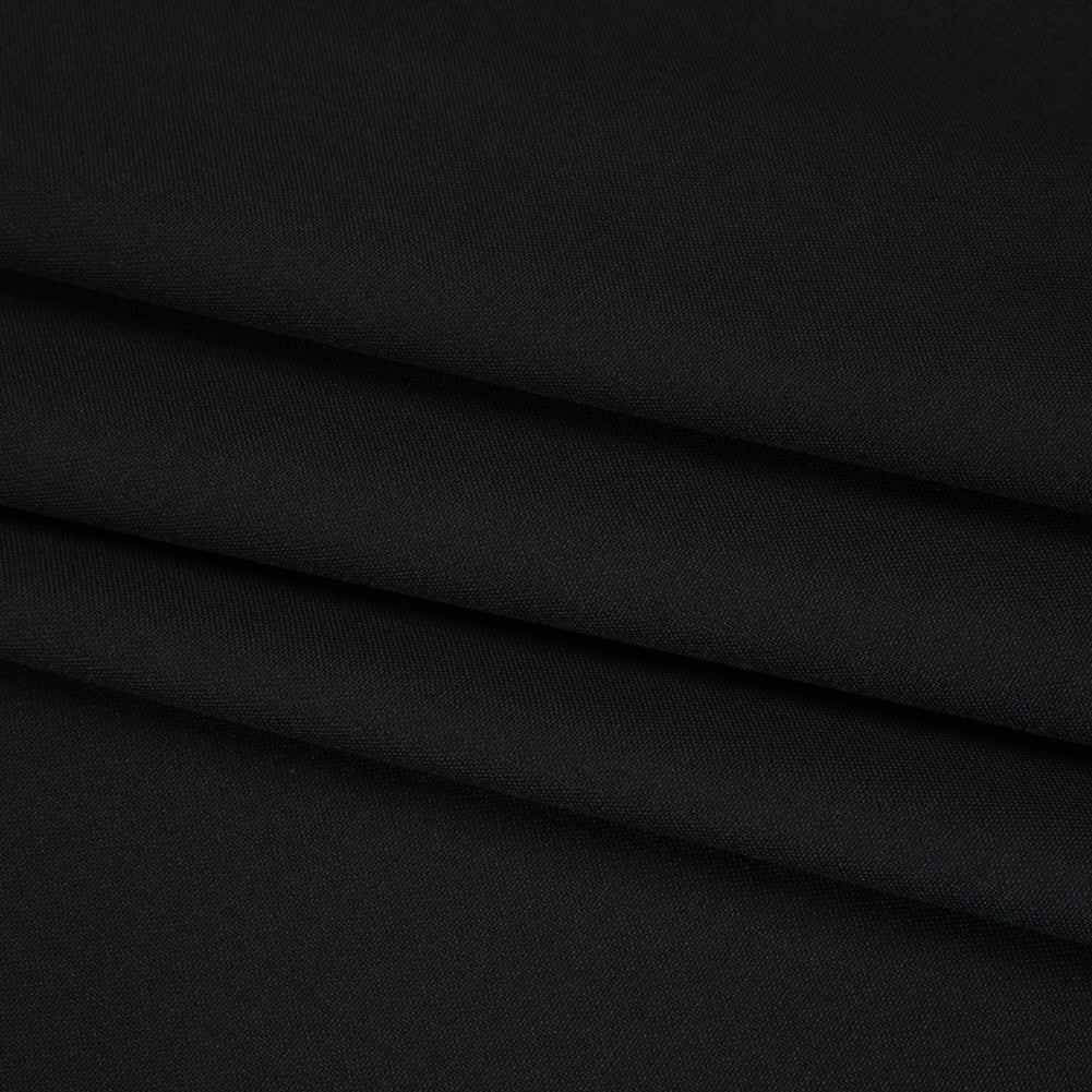 Virgin Wool Suiting Made in Italy - Black Folded Virgin Wool Suiting Made in Italy - Black Folded