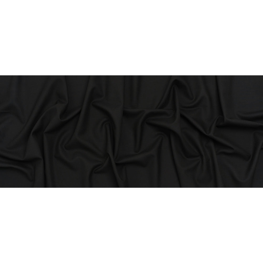 Virgin Wool Suiting Made in Italy - Black Full Virgin Wool Suiting Made in Italy - Black Full