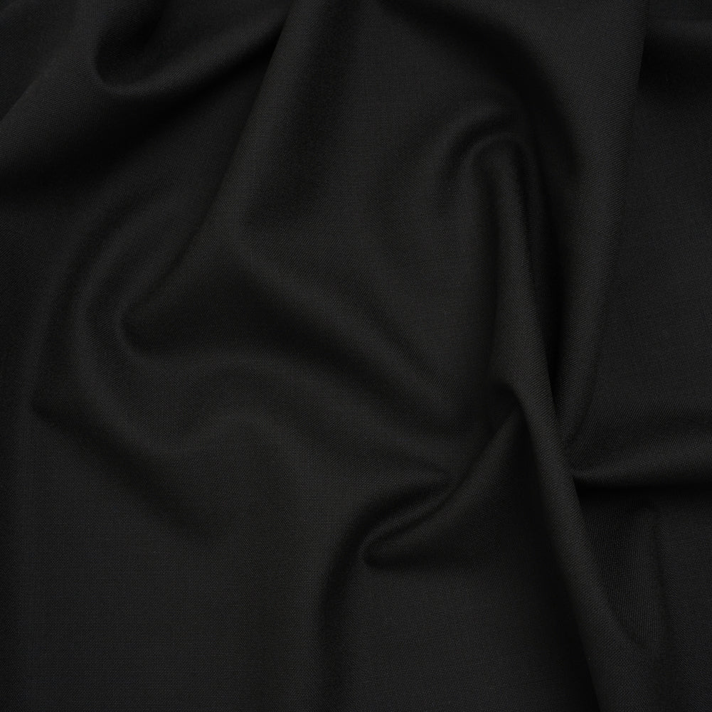 Virgin Wool Suiting Made in Italy - Black Virgin Wool Suiting Made in Italy - Black
