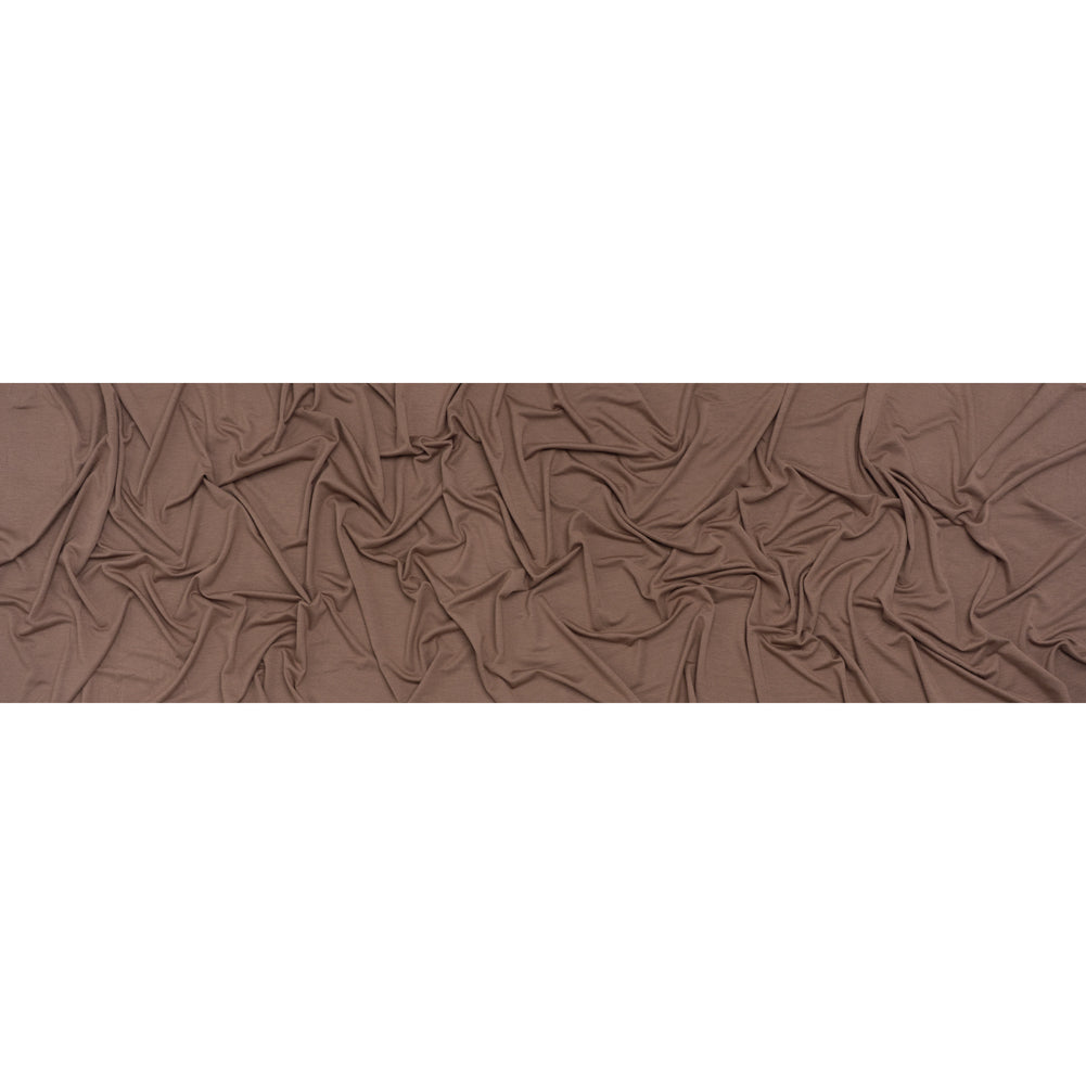 Stretch Rayon Jersey - Mocha Brown - Deadstock Stretch Rayon Jersey - Mocha Brown - Deadstock