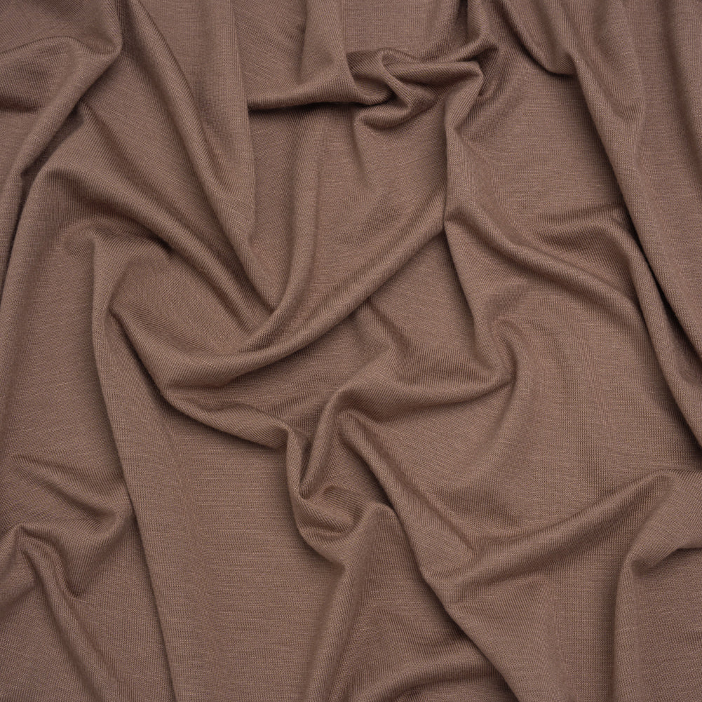 Stretch Rayon Jersey - Mocha Brown - Deadstock Stretch Rayon Jersey - Mocha Brown - Deadstock