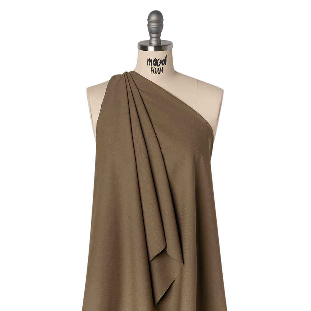 Super 110 Wool Suiting - Light Brown - Deadstock Super 110 Wool Suiting - Light Brown - Deadstock