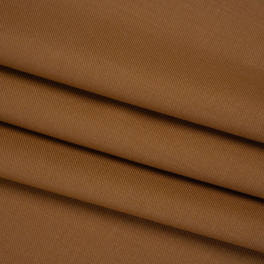 Super 120 Wool Twill Suiting - Caramel - Deadstock Super 120 Wool Twill Suiting - Caramel - Deadstock