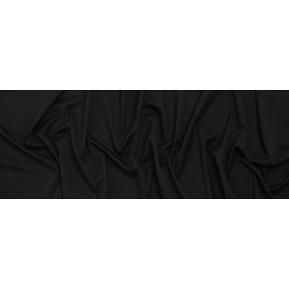 Wool Crepe Suiting - Black - Deadstock Wool Crepe Suiting - Black - Deadstock