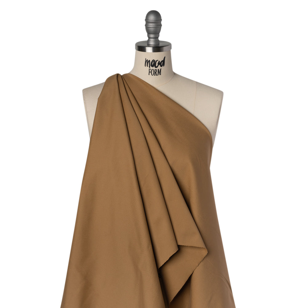 Stretch Cotton Twill - Tan - Deadstock Stretch Cotton Twill - Tan - Deadstock