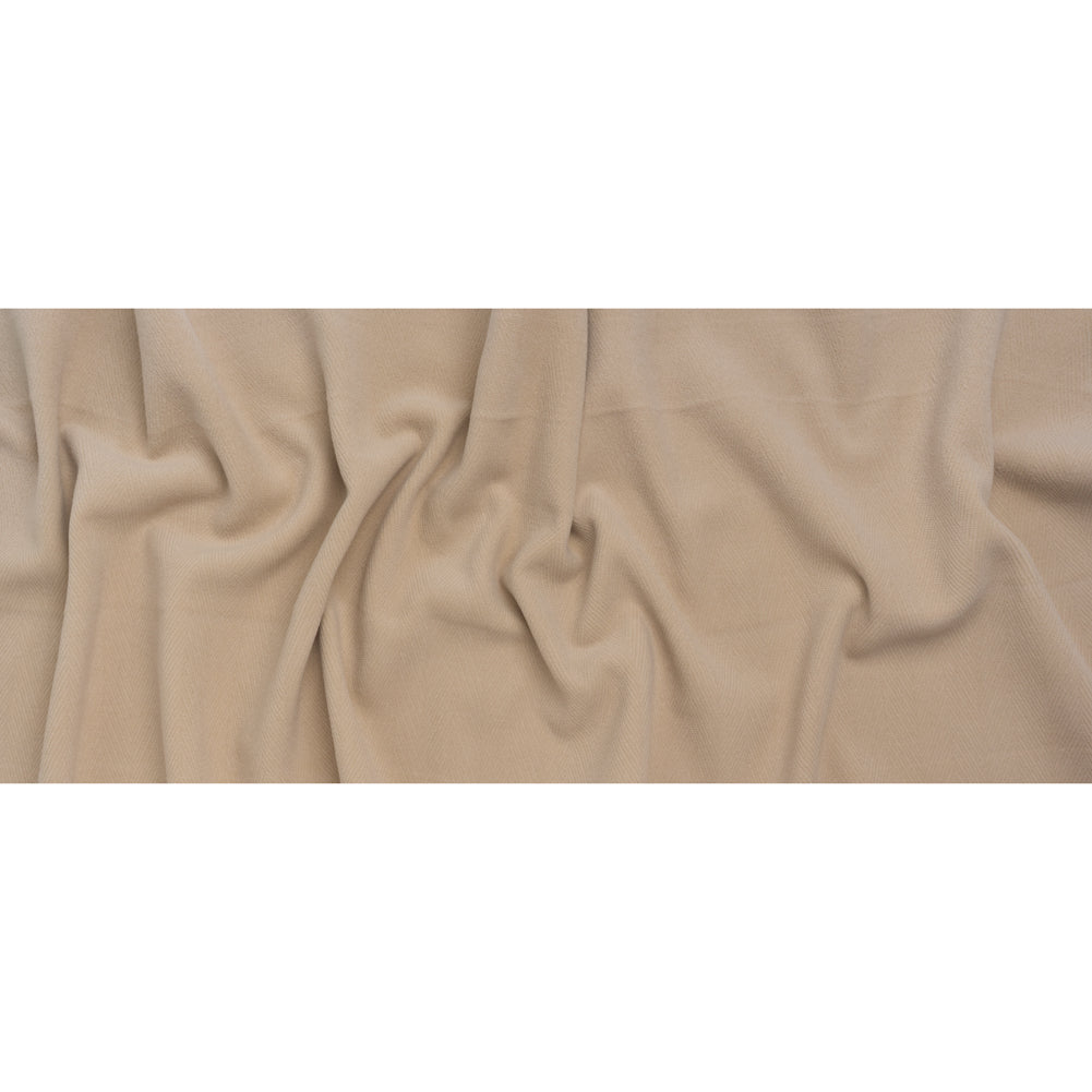 Wool Blend Herringbone Twill Coating Made in Italy - Nude - Deadstock Wool Blend Herringbone Twill Coating Made in Italy - Nude - Deadstock