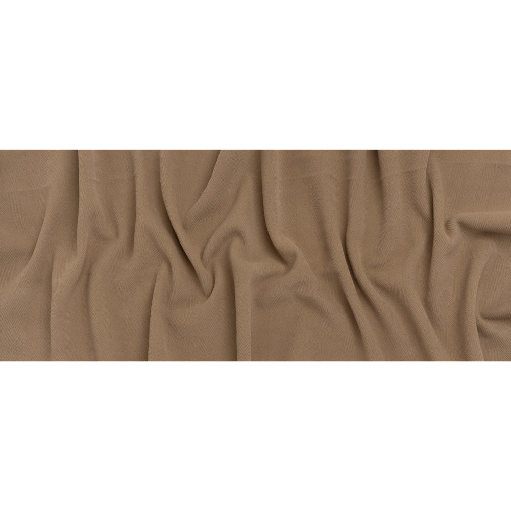 Wool Blend Herringbone Twill Coating Made in Italy - Tan - Deadstock Wool Blend Herringbone Twill Coating Made in Italy - Tan - Deadstock