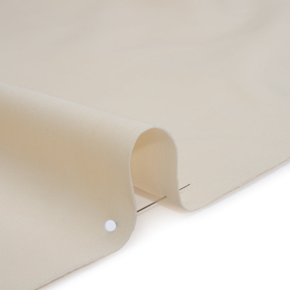 Stretch Cotton and Viscose Bottom-Weight Woven - Ivory - Famous Australian Designer Deadstock Stretch Cotton and Viscose Bottom-Weight Woven - Ivory - Famous Australian Designer Deadstock