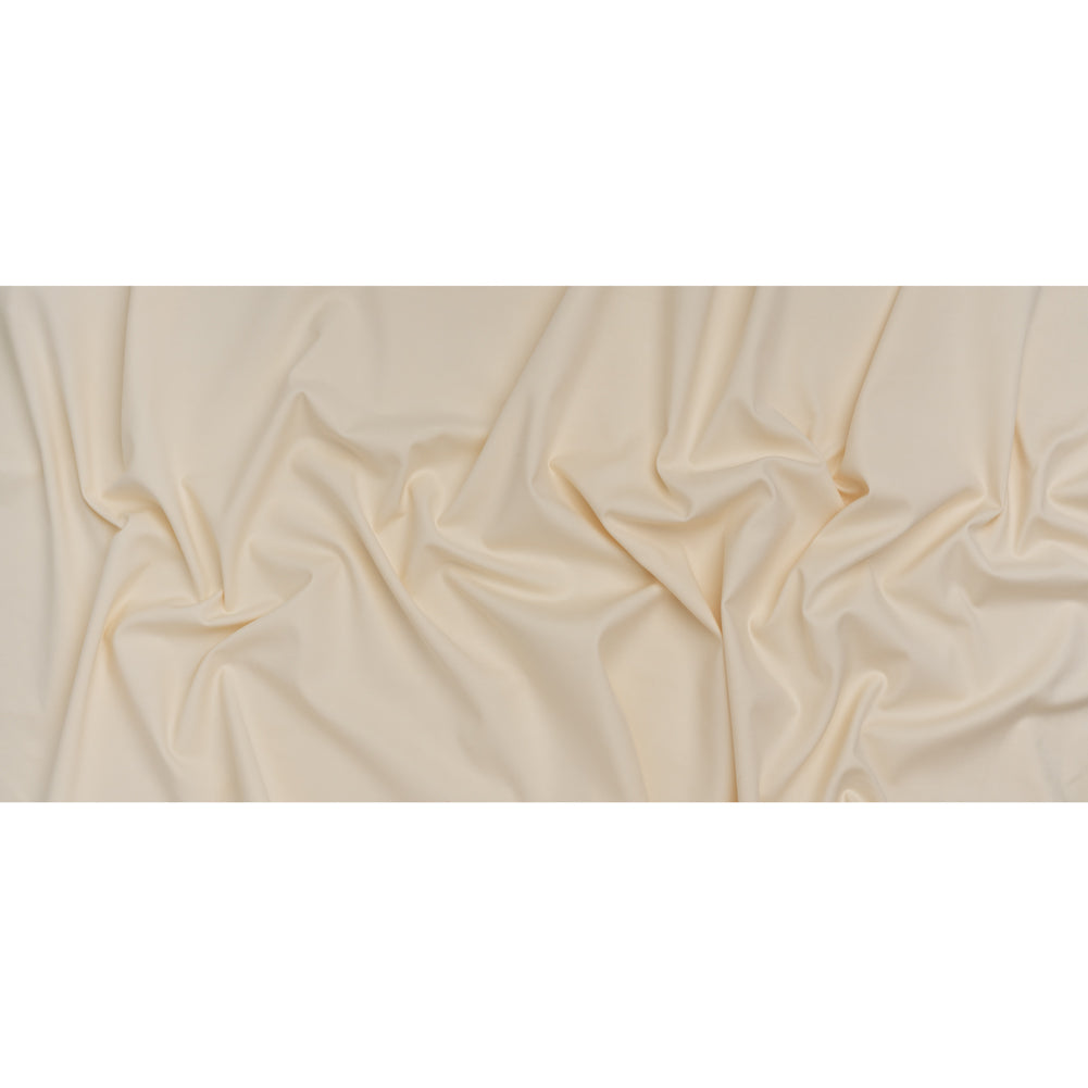 Stretch Cotton and Viscose Bottom-Weight Woven - Ivory - Famous Australian Designer Deadstock Stretch Cotton and Viscose Bottom-Weight Woven - Ivory - Famous Australian Designer Deadstock