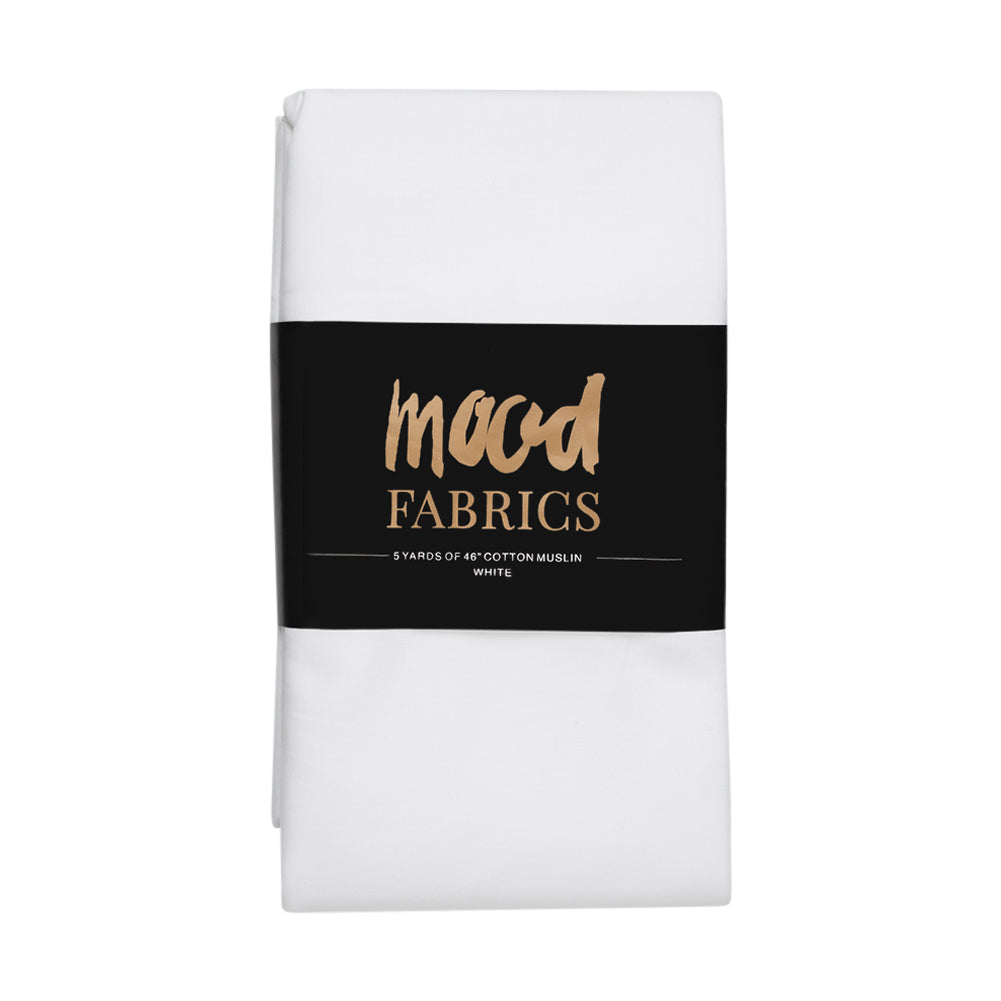 Cotton Muslin 5-yard Bundle - White 46" Cotton Muslin 5-yard Bundle - White 46"