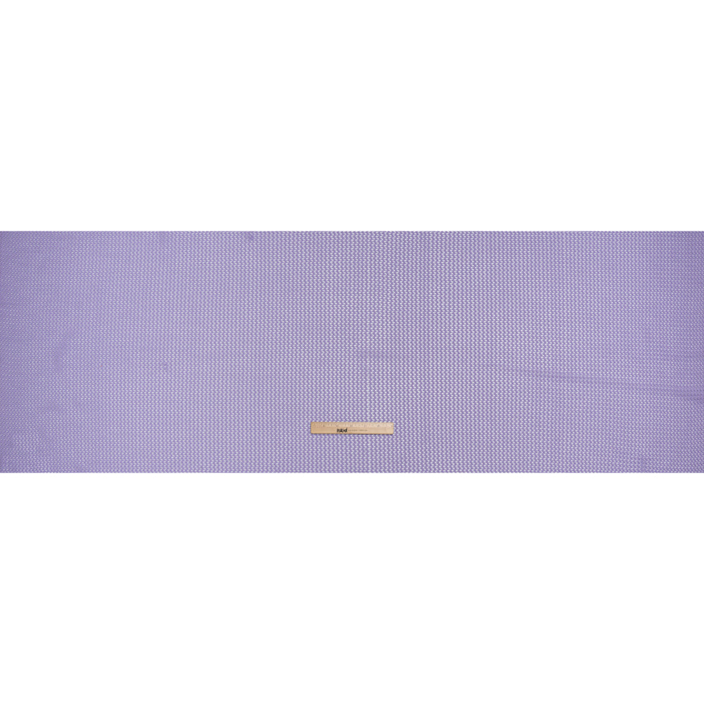 Stretch Polyester Eyelet Knit by Montce - Lavender Zig Zags - Designer Deadstock - Full Stretch Polyester Eyelet Knit by Montce - Lavender Zig Zags - Designer Deadstock - Full
