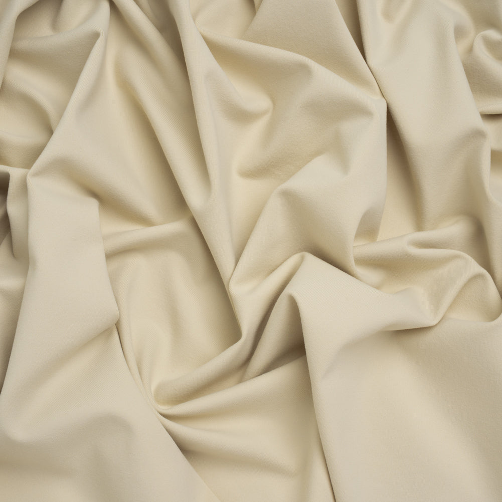 Stretch Polyester Jersey by Montce - Oat Beige - Designer Deadstock Stretch Polyester Jersey by Montce - Oat Beige - Designer Deadstock