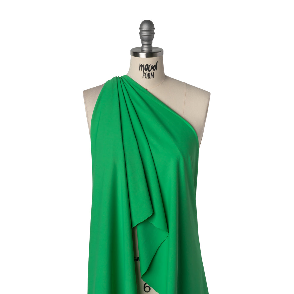 Stretch Nylon Tricot by Montce - Irish Green - Designer Deadstock - Drape Stretch Nylon Tricot by Montce - Irish Green - Designer Deadstock - Drape