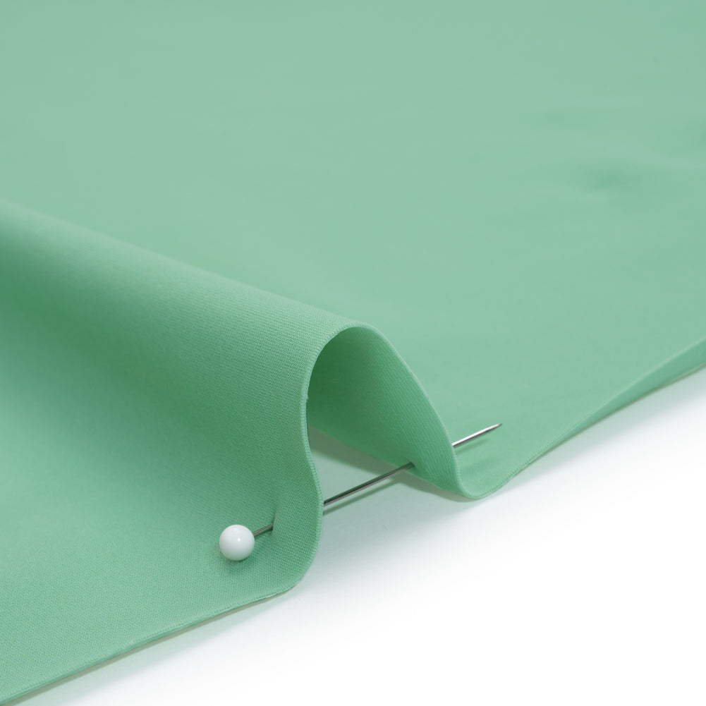 Stretch Nylon Tricot by Montce - Aqua Green - Designer Deadstock - Detail Stretch Nylon Tricot by Montce - Aqua Green - Designer Deadstock - Detail
