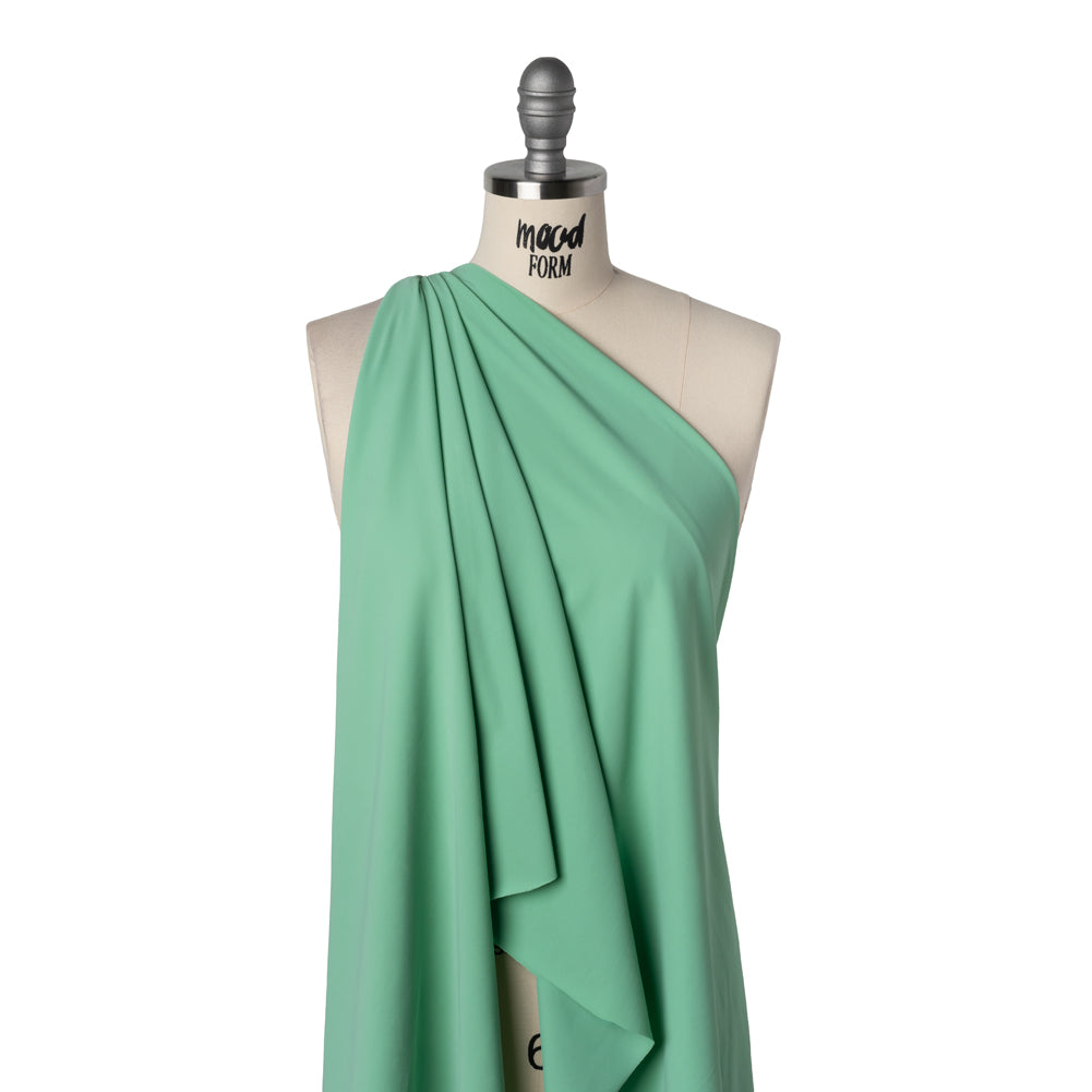 Stretch Nylon Tricot by Montce - Aqua Green - Designer Deadstock - Drape Stretch Nylon Tricot by Montce - Aqua Green - Designer Deadstock - Drape