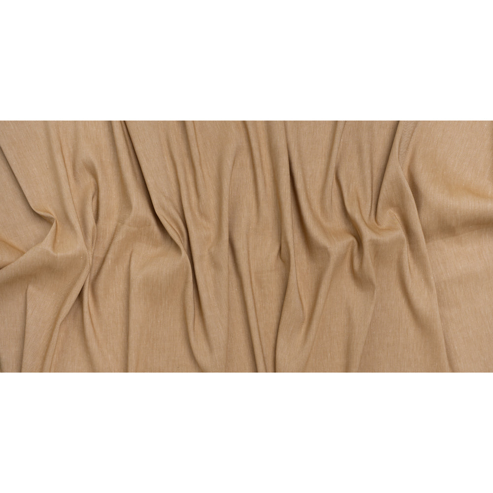 Stretch Linen Blend Twill by Veronica Beard - Khaki Beige - Designer Deadstock Stretch Linen Blend Twill by Veronica Beard - Khaki Beige - Designer Deadstock